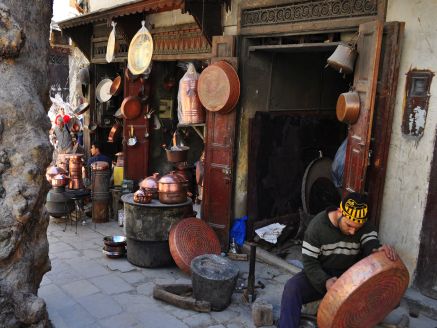 P-straatbeeld fes koper